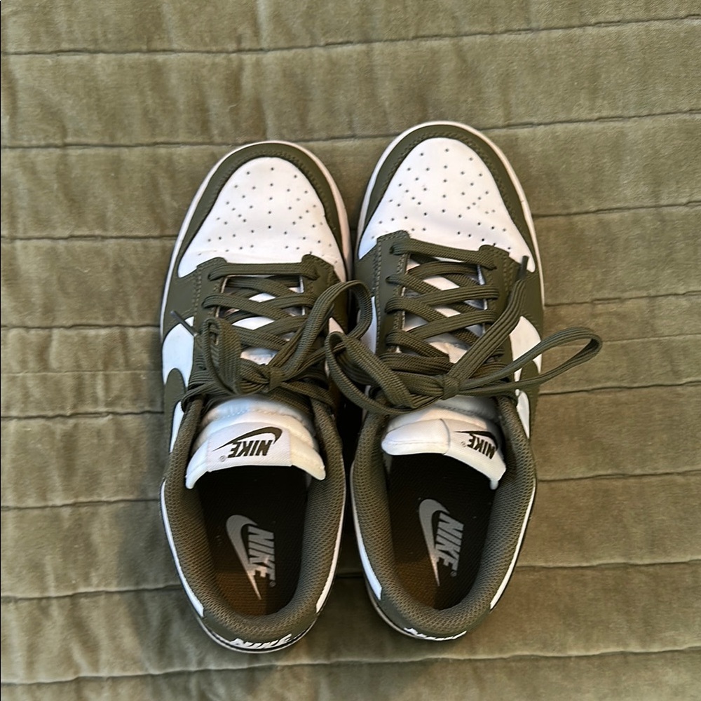 Nike Green and White Sneakers